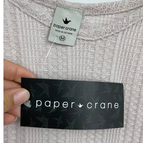 Paper Crane Womens Pink Cami Tank Top Sleeveless Spaghetti Strap Size Medium NEW - Picture 6 of 9